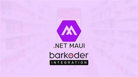 Barcode Scanner SDK for .NET Maui barKoder API.