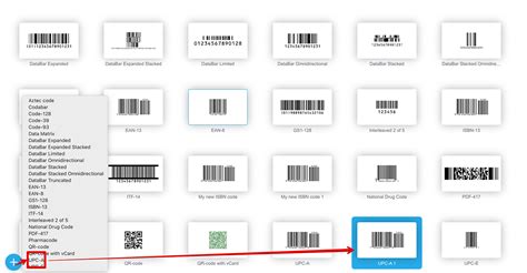 Barcode generator with escape sequence.  The barcode maker supports sta...