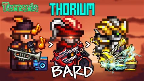 Bard accessories thorium. After a long-anticipated wait, the Thorium Mod is now available on the Steam Workshop! The Thorium Mod is a "Vanilla+" content pack that adds a massive variety of new items, weapons, armors, NPCs, bosses, and even 3 new classes into the vast world of Terraria! With magnificent sprites from BrutalLama, AdipemDragon, Barometz, BluNinja, and … 