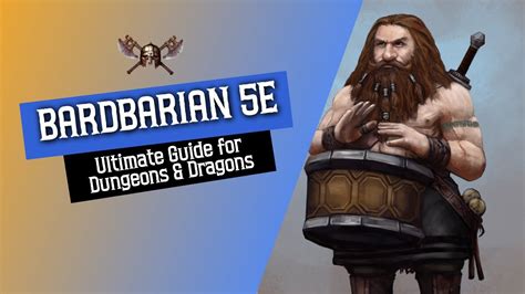 Bardbarian 5e. Path of the zealot from xgte and bard of valor/lore would make for an intimidating bardbarian. Let barbarian and inspiration cover your combat, take spells for utility and social. I'd get to 5th level before MC so you get second attack. Zeal gives you an aura damage effect that you can play as your music. 