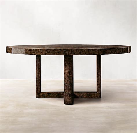 Bardot Burl Dining Table Collection RH