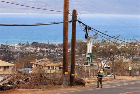 Bare electrical wire and leaning poles on Maui were possible cause of deadly fires