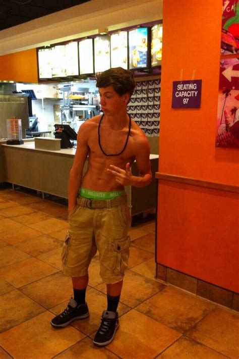 Barefoot and shirtless at McDonalds, Taco Bell - barefootdad