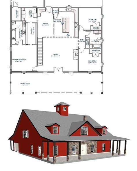 Barn Plans One Story Homes