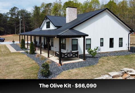 They are designed to be easy to assemble and customize, so you can create a space that meets your specific needs and preferences. Our Small Barndominium kits typically include the following components: Building plans and blueprints. Structural framing (wood, steel, etc) Exterior siding and roofing. Doors and windows.