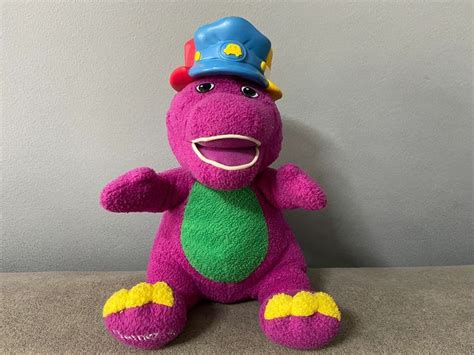 Barney Plush Silly Hats Barney Fisher Price 2001 Purple Barney - Etsy