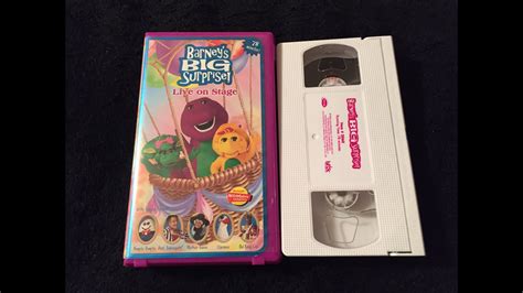 Barney big surprise 2000 vhs. Barney is owned by the lyons group lyrick studios Hit entertainment and mattel 