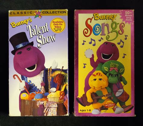 Barney songs vhs version. The VHS version of this video shows a commercial of Barney at Universal Studios, Florida and includes the "I Love You" song. "Barney's Musical Scrapbook" appears as a bonus video on the DVD release of this video. On May 12, 2000, this video was featured in the Blockbuster Exclusive video, Barney's Favorite Songs (along with Barney's Musical ... 