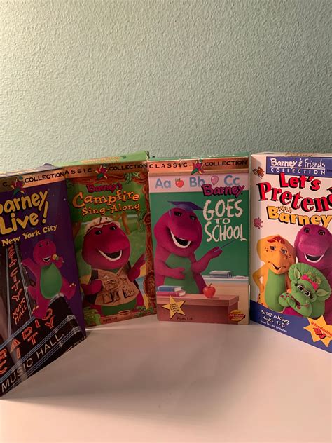 from United States. Barney VHS Lot of 4 - Waiting For Santa, Rock, Goes To School, Magical Musical. Pre-Owned. C $46.81. onthefly (778) 99.7%. or Best Offer. +C $50.37 shipping. from United States. Rare 5 Count Lot Barney VHS Tapes With Slip Covers Santa School Numbers VGC.. 