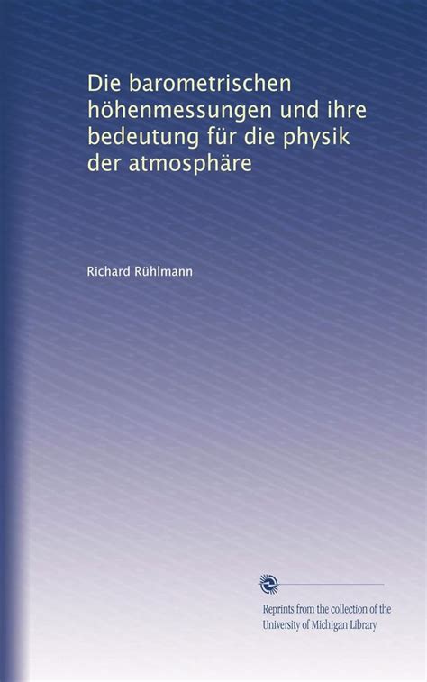 Barometrischen höhenmessungen und ihre bedeutung für die physik der atmosphäre. - The handbook of phonetic sciences 2nd edition.