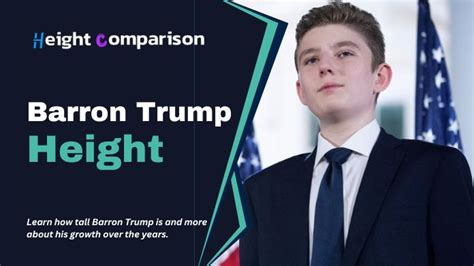 Baron trump height. At just 17, Barron is 6 feet 7 inches tall and his height is a constant state of speculation among the commentariat. Both his parents are exceptionally tall as well. While Donald Trump is 6’3 ... 