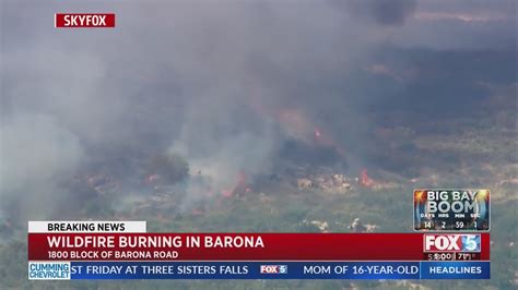 Barona brush fire prompts evacuation warnings