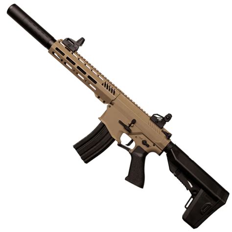 Supplied with a red dot sight, the Crosman ST-1 is equipped with top, side and bottom Picatinny rails for adding accessories. Pyramyd Air is showing an in-stock date of 31 August 2022. The price is $279.99 for what is - in effect - three guns in one! The new Crosman ST-1 full auto BB gun is a new announcement from Velocity Outdoor.