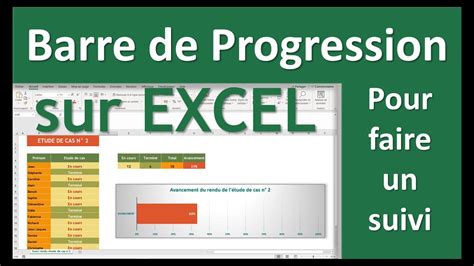 Barre de progression Excel dynamique pour indiquer l’état ... - YouTube