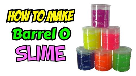 Barrel O Slime Tutorial YouTube. 