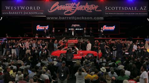 DATE: January 21 – 29, 2023 Barrett-Jackson Scottsdale Auction TIME: Time from 8a.m. to Auction Close (ext. pm), at Westworld LOCATION: ... TELEVISION BROADCAST SCHEDULE Television Barret Jackson Auction will be broadcast live on the FYI and/or HISTORY for broadcast schedules. Live broadcast dates and times will be posted soon …. 