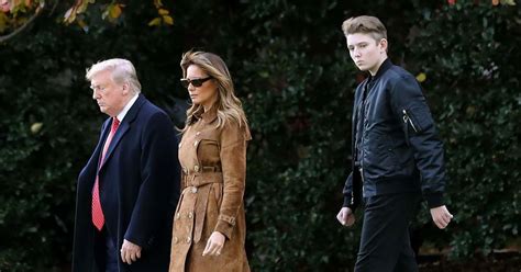 Barron Trump with his parents in August 2019. Barron William Trump (b