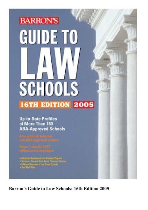 Barrons guide to law schools by. - Writers guide to hollywood producers directors and screenwriters agents 2002 2003 who they are what they.