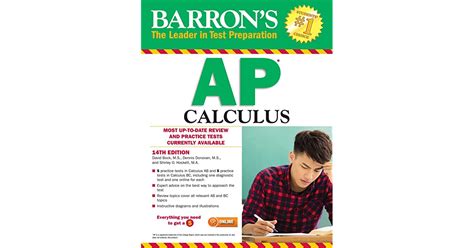 Read Online Barrons Ap Calculus 14Th Edition By David Bock M S
