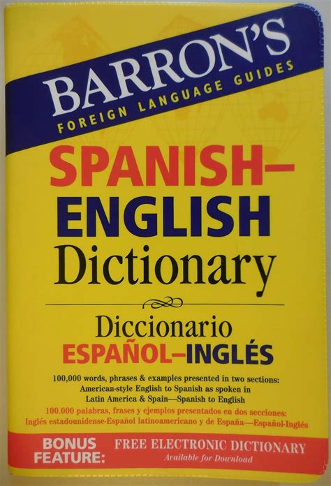 Full Download Barrons Foreign Language Guides Spanishenglish Dictionary  Diccionario Espanolingles By Margaret Cop