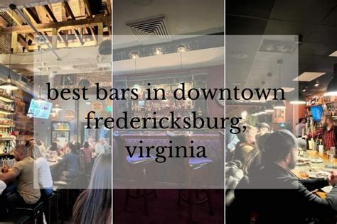 Bars in fredericksburg va. Top 10 Best Bars With Dancing in Fredericksburg, VA 22401 - March 2024 - Yelp - The Inn At Fredericksburg Square, Hard Times Cafe, Music and Spirits, Pimenta, Courtyard by Marriott Fredericksburg Historic District, Durango Grill, Fredericksburg Square, Colonial Tavern Home to the Irish Brigade, Inn at the Olde Silk Mill, Agave Bar and Grill 