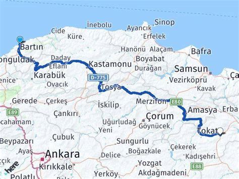 Bartın Amasra Bolvadin Afyon Arası Kaç Km Yol Tarifi.