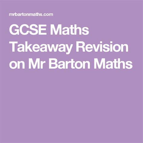 Barton maths takeaway - Math Test