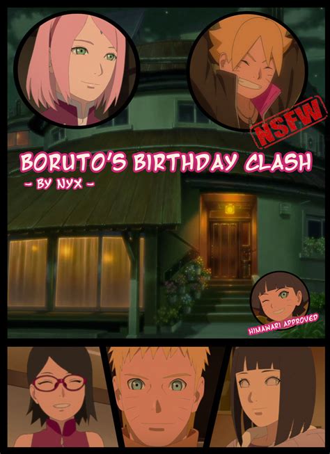 Barutos birthday gift. The two tall men that stood by the corner next to Sarada he guessed were the two overprotective uncles. They were glaring at him, after all. "Everyone, this is Boruto," Sarada introduced him and walked over. "My grandparents, Mama's side," she pointed at the pair on the sofa, who wore bright grins on their faces. 
