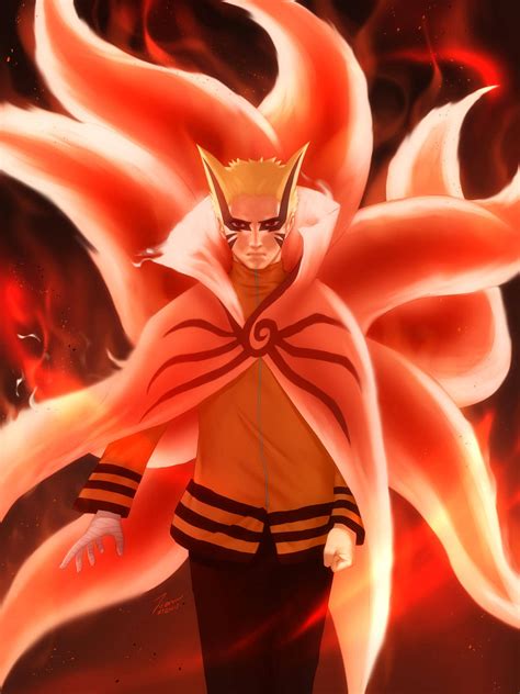 Baryon mode. Baryon Mode decreases Lifespan of both the user and the victim Naruto was the user and Isshiki was the victim 2. Baryon Mode can only land 10-15 hits Naruto was only able to land 10-15 hits on Isshiki and then the mode started to fade away. It's because the it impacts on user's lifespan too. That's the reason Kurama died. 3. 