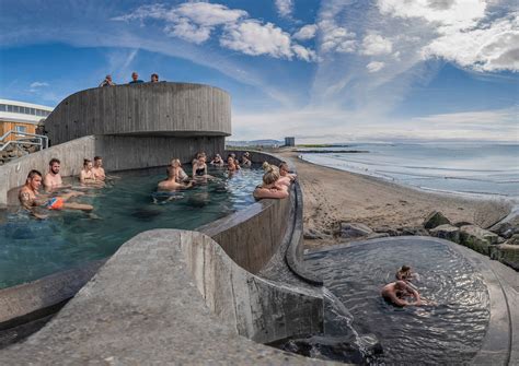 Basalt Architects’ Guðlaug Baths in Iceland is a geothermal pool …