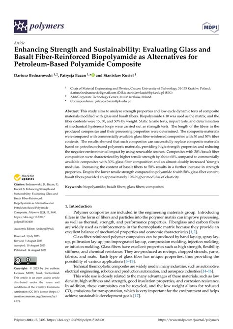 Basalt fibers: Alternative to glass? - ResearchGate