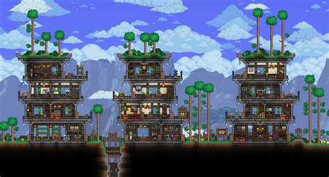 Base terraria. This versatile Terraria castle combines a solid base for your NPCs to set up shop with an intricate and decorative castle built on top. Made of thick stone slabs and fences, this medieval tower ... 