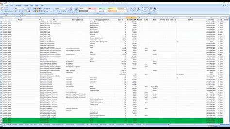 Baseball Card Inventory Excel Template Awesome Design Layout Templates
