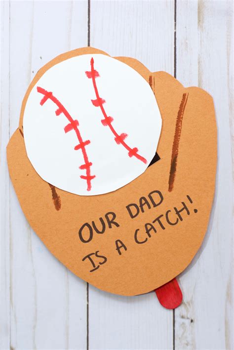 Baseball Glove Photo Pop-Up Father