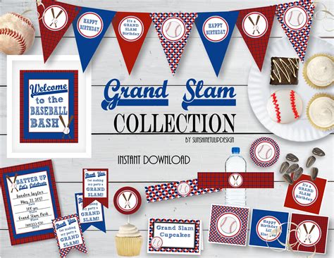 Baseball Party Decoration Ideas Supplies Free Printables