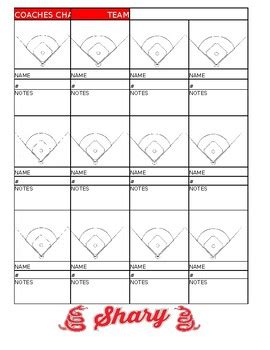 Baseball Softball Scouting Charts Excel