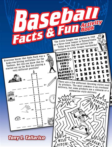 Download Baseball Facts  Fun Activity Book By Tony J Tallarico