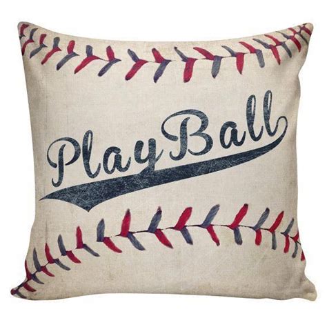 Baseball-Themed Throw Pillow Covers for Boys Girls Room, …