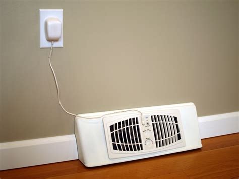 Baseboard vent fan. Easily installed without disassembly. Designed for quiet operation...no popping and pinging normally associated with baseboard heaters. Built-in safety thermal cut-off protection. Easy out knockouts at each end for convenient wiring. Knockouts inside wiring compartment allow field installation of optical raceway kit from end to end, forming UL ... 