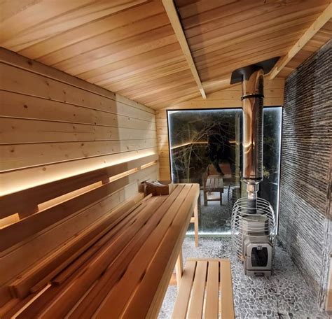 Basement sauna. Our home sauna kit has MORE room – Interior is the FULL 4'x6' Exterior is 4'8" x 6'8" — Includes: 4'x6' Home Sauna Kit with pre-insulated wall and ceiling panels. Sauna door with window … 