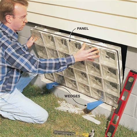 Basement window installation. If you are hired to install an egress, check first with the local code authority to see if it has its own rules or has adopted the IRC. A typical basement egress window system consists of a window, a window well, and a window well cover. Installation of the egress window system usually requires enlargement of the opening. 