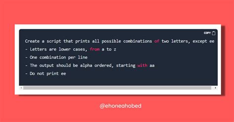 Bash Script That Prints All Possible Combinations Of Two Letters