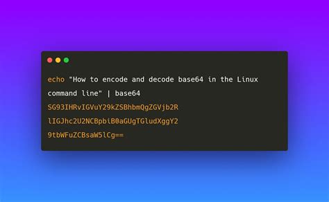 Bash base64 encode. Learn how to use base64 command in Bash to encode and decode text file...