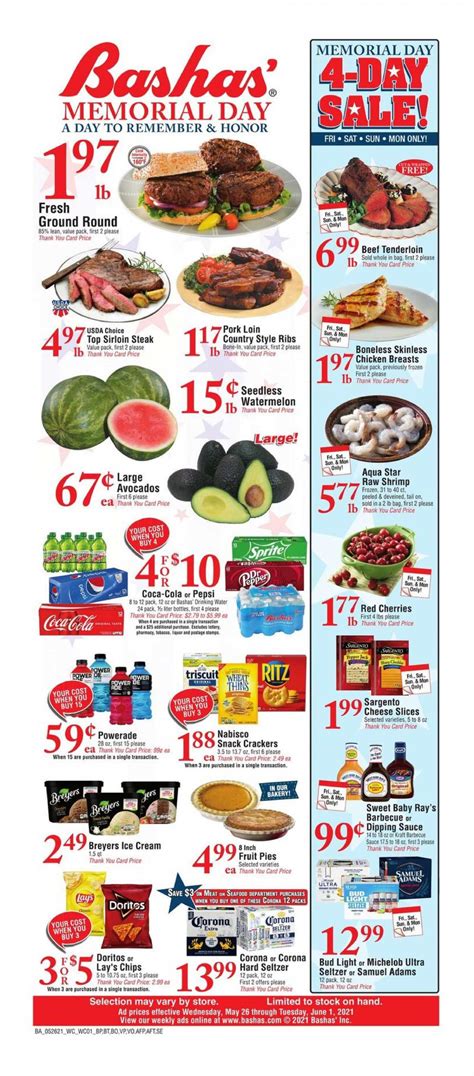 Bashas weekly ad lake havasu. Weekly Ad; Savings & Promotions. Weekly Ad; Personal Thank You Account; Promotions & Sweepstakes; Senior Discount; Coupon Policy; Birthday Club; What’s In Store. Chef’s Entrées; Departments; Entertaining; Own Brands; Better at Bashas’ ... 