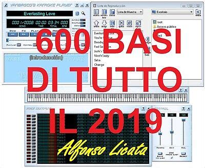 Basi Karaoke Midi Di Tutto Il 2024 - N. 600 Basi Vanbasco