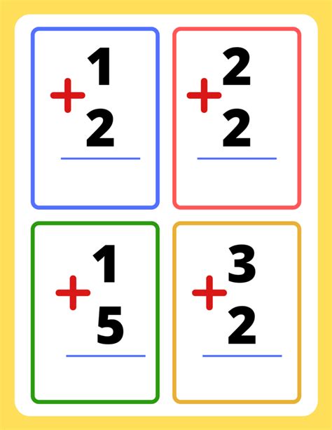 Basic Addition Flash Cards Number Addition flash cards Addition