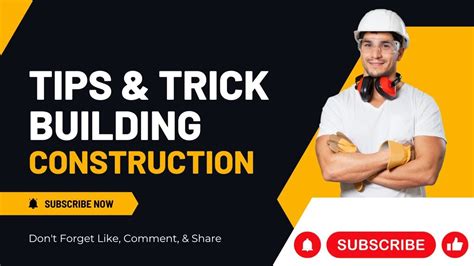 Basic Building Construction Tips and Tricks YouTube