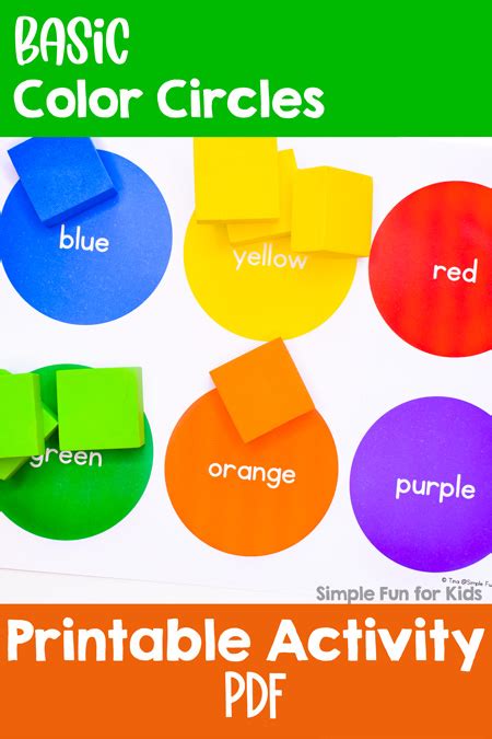 Basic Color Circles Simple Fun For Kids