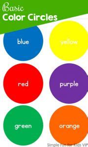 Basic Color Circles Simple Fun for Kids VIP
