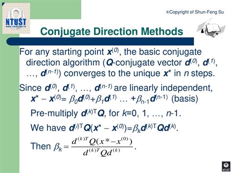 Basic Conjugate Method